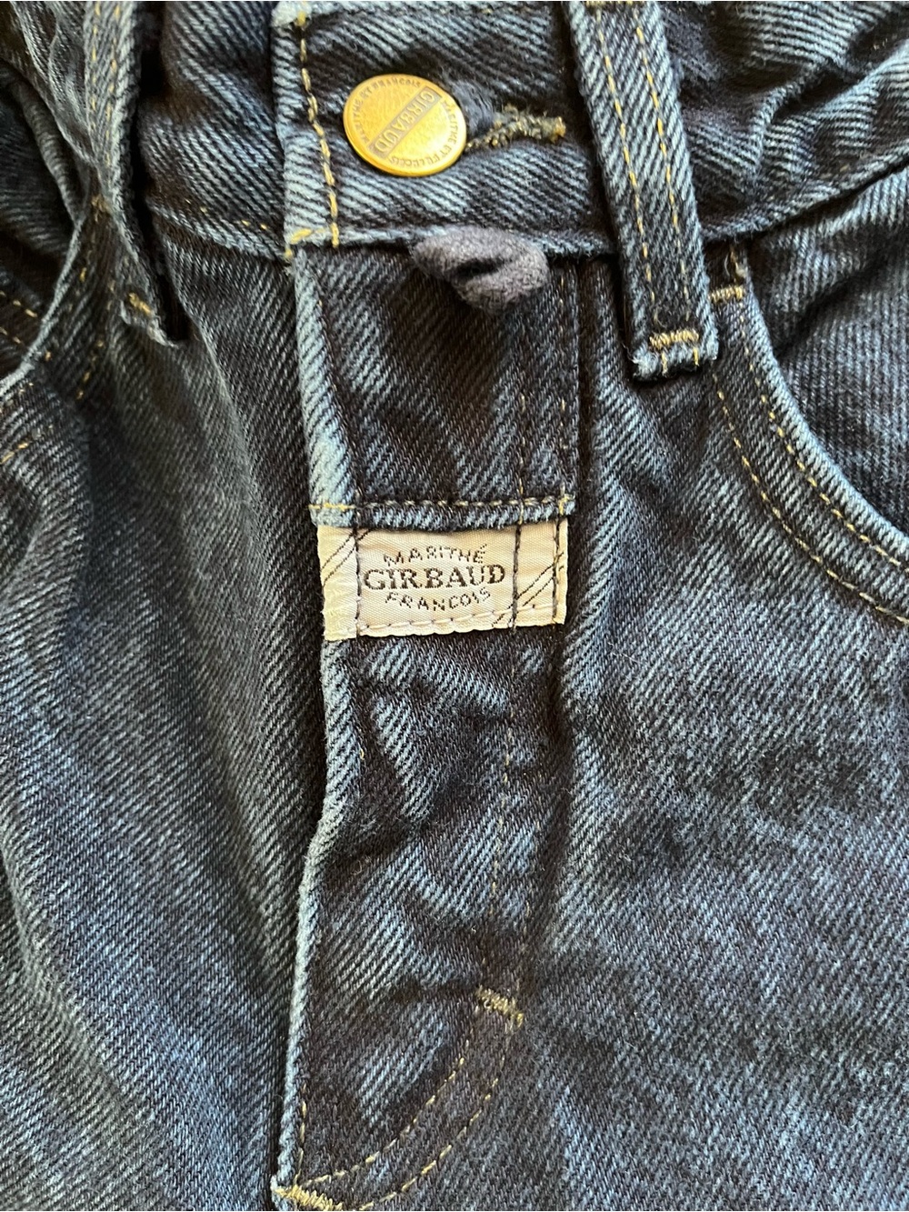 Vintage 90s Marithe Francois Girbaud Women's Jeans in Dark Blue - Picture 3 of 11